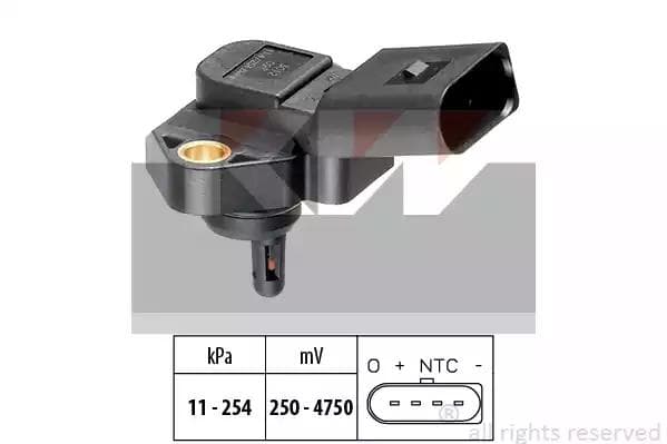 493012 KW Датчик вакуумного підсилювача гальм