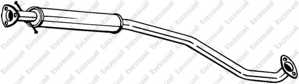 284-481 Bosal Середній глушник вихлопних газів