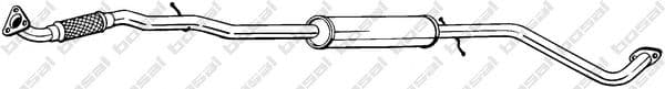 292-005 Bosal Середній глушник вихлопних газів