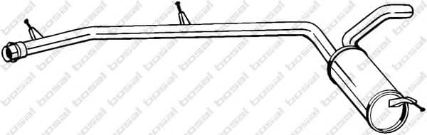 282-859 Bosal Середній глушник вихлопних газів