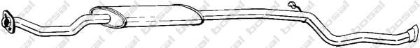 289-007 Bosal Середній глушник вихлопних газів