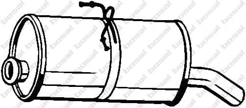 135-705 Bosal Глушник вихлопних газів кінцевий