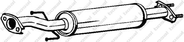 141-385 Bosal Середній глушник вихлопних газів для Daewoo Matiz