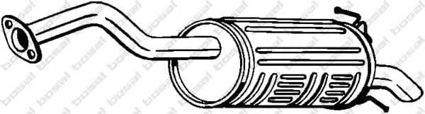 163-055 Bosal Глушник вихлопних газів кінцевий для Honda CR-V