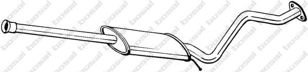 284-307 Bosal Середній глушник вихлопних газів для Hyundai Getz