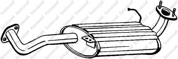 281-511 Bosal Средний глушитель выхлопных газов