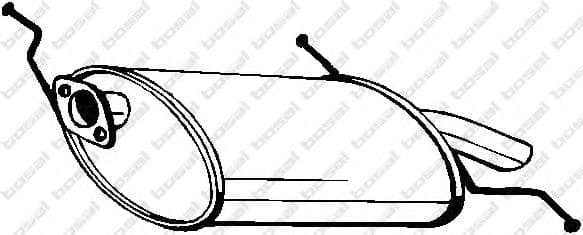 171-469 Bosal Глушник вихлопних газів кінцевий