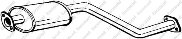 169-029 Bosal Середній глушник вихлопних газів для Kia Carnival