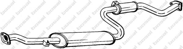 285-761 Bosal Середній глушник вихлопних газів для Mitsubishi Space Star