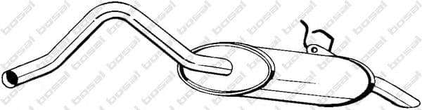 200-261 Bosal Глушник вихлопних газів кінцевий