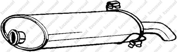 190-939 Bosal Глушник вихлопних газів кінцевий для Peugeot 306