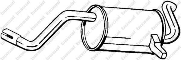200-035 Bosal Глушник вихлопних газів кінцевий
