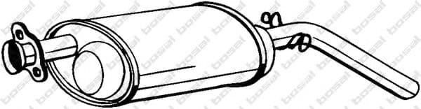 200-981 Bosal Глушник вихлопних газів кінцевий для Renault Master