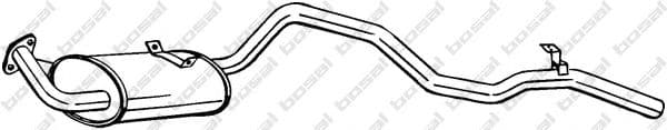 286-013 Bosal Глушник вихлопних газів кінцевий для Toyota Land Cruiser
