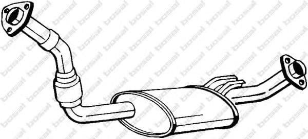 281-689 Bosal Середній глушник вихлопних газів для Toyota Land Cruiser