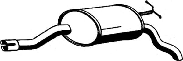 01.030 Asmet Глушник вихлопних газів кінцевий для Mercedes E-Class