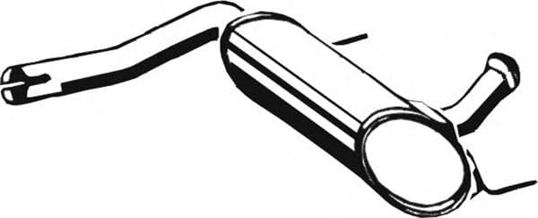 10.039 Asmet Середній глушник вихлопних газів для Renault Laguna