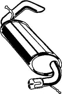 30.014 Asmet Глушник вихлопних газів кінцевий для Land Rover Freelander