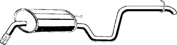 28.015 Asmet Глушник вихлопних газів кінцевий для Kia Ceed