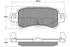 1726 Tomex Гальмівні колодки