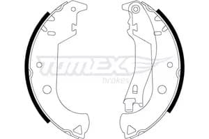2130 Tomex Гальмівні колодки