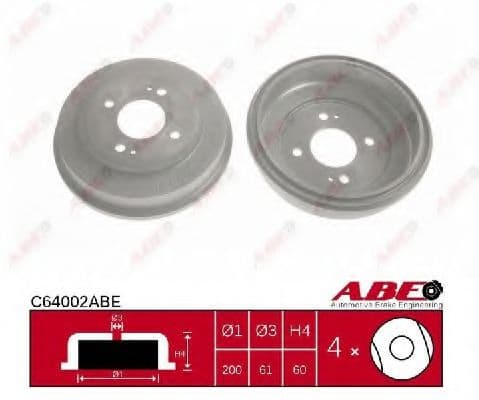 C64002ABE ABE Тормозной барабан