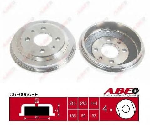 C6F006ABE ABE Гальмівний барабан