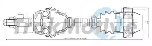 300066 TrakMotive Полуось