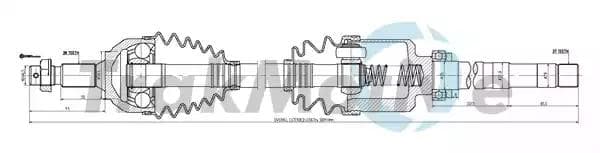 300237 TrakMotive Піввісь