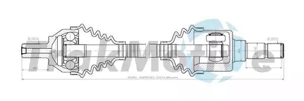 300404 TrakMotive Піввісь
