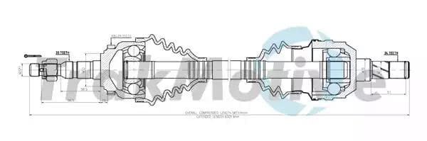 300521 TrakMotive Піввісь