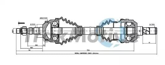 300522 TrakMotive Піввісь