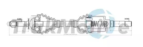 300634 TrakMotive Піввісь