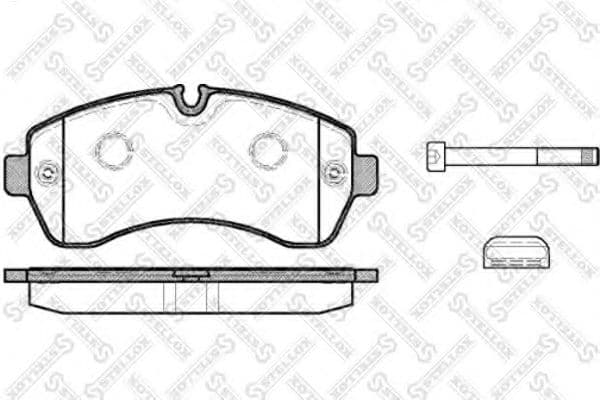 1254 000-SX Stellox Гальмівні колодки