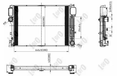 0540170056b Abakus Радіатор охолодження двигуна