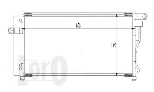 019-016-0019 Loro Радіатор кондиціонера для Hyundai Accent
