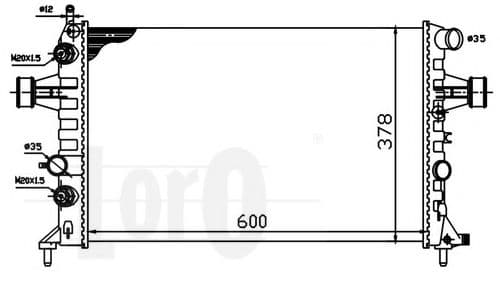 037-017-0032 Loro Радіатор охолодження двигуна