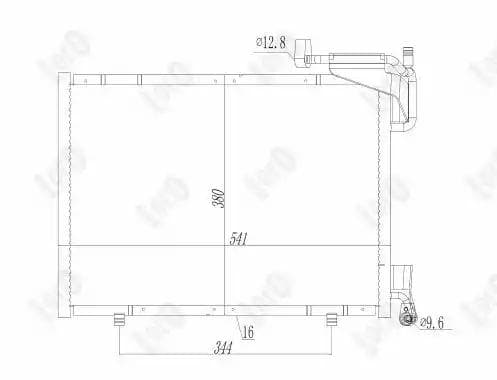 0170160032 Loro Радиатор кондиционера