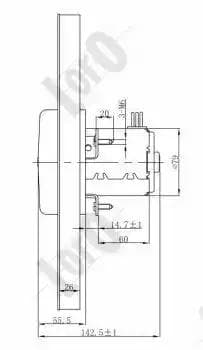 0530140002 Loro Вентилятор системи охолодження двигуна