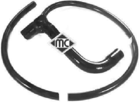 08174 Metalcaucho Патрубок радіатора системи охолодження двигуна для Fiat Uno