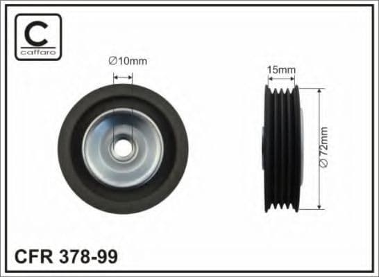 378-99 Caffaro Обвідний ролик поліклинового ременя