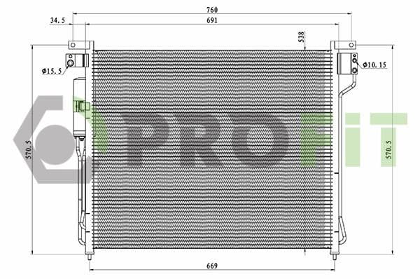 17700559 Profit Радіатор кондиціонера