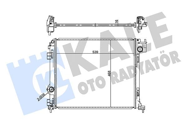 357250 Kale Oto Radyatör Радіатор охолодження двигуна