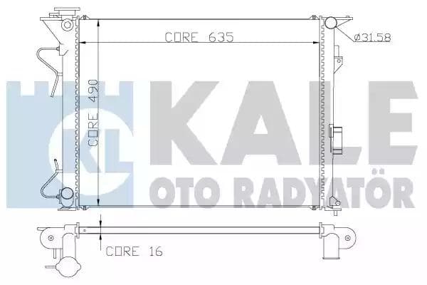 369800 Kale Oto Radyatör Радиатор охлаждения двигателя