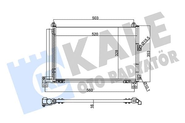 342885 Kale Oto Radyatör Радіатор кондиціонера