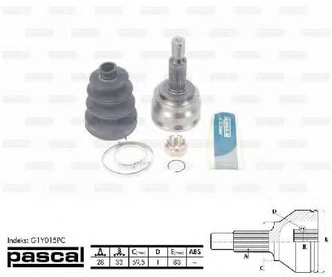 G1Y015PC Pascal ШРУС