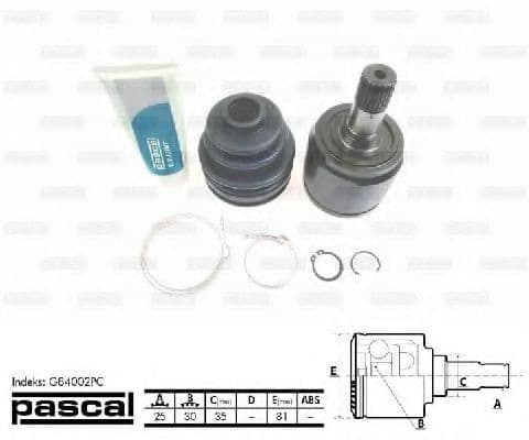 G84002PC Pascal ШРУС