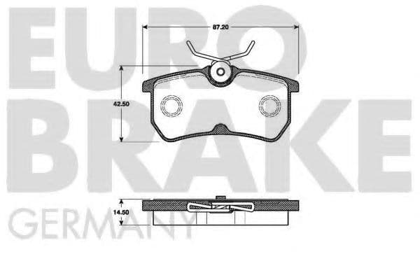 5502222550 Eurobrake Гальмівні колодки