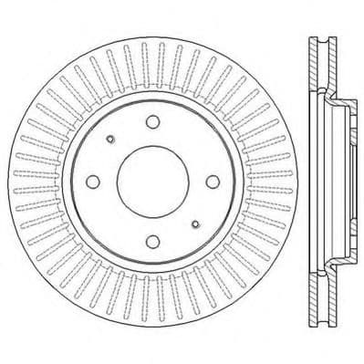 562573JC Jurid Гальмівний диск