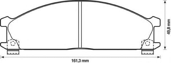 572373J Jurid Гальмівні колодки